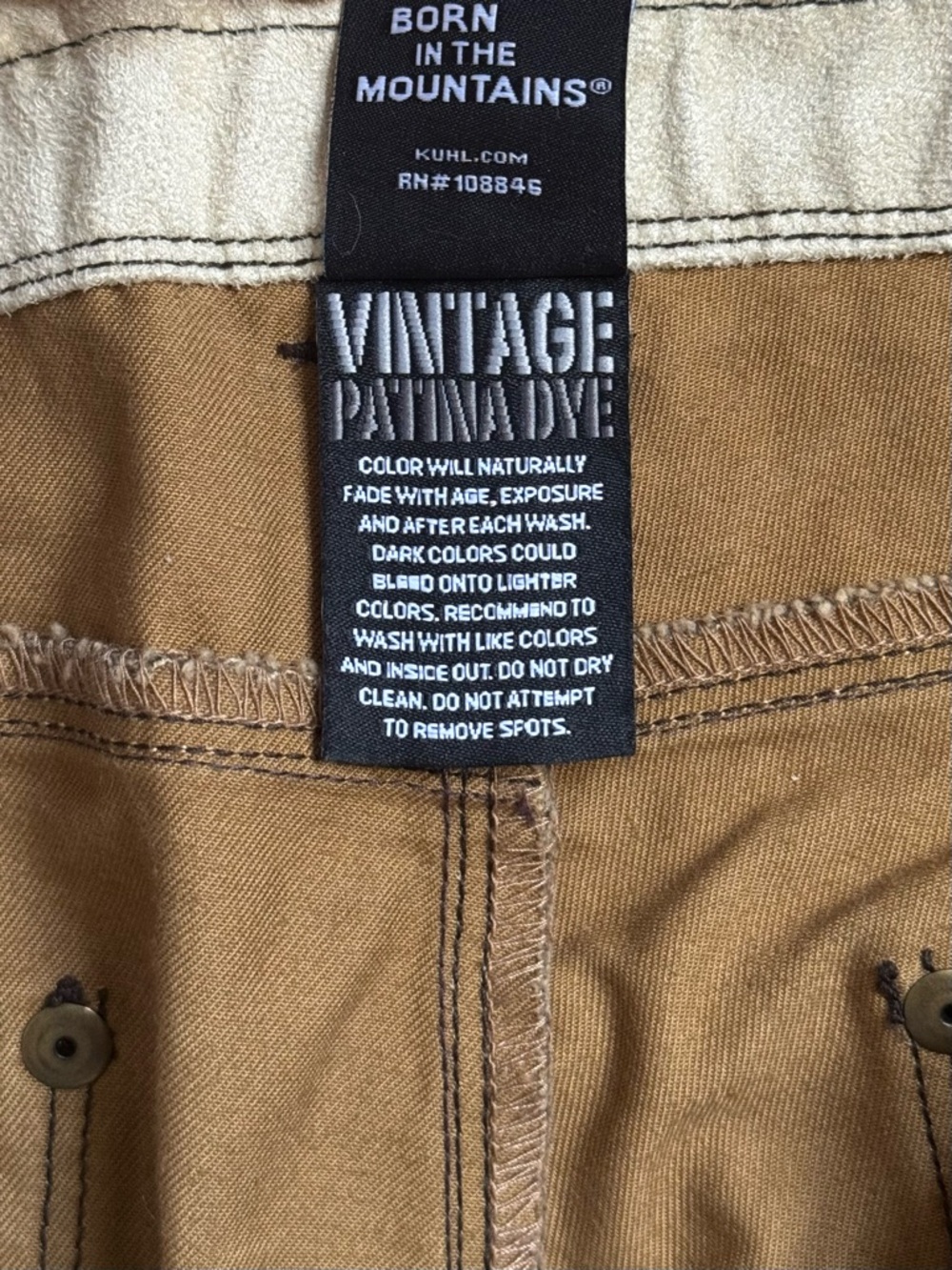 KUHL RYDR Pant, Men’s 35x34 Full Cut, Espresso Color - Picture 4 of 8